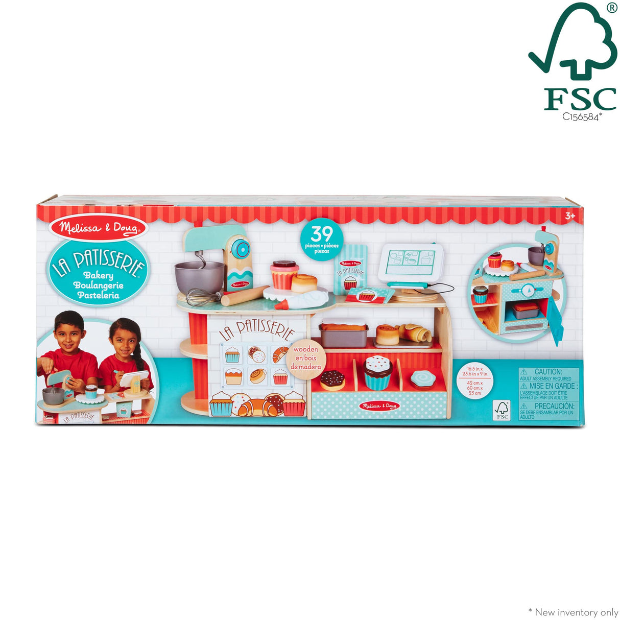 Melissa & Doug – Panadería La Patisserie de Madera (39 Piezas) - Certificados FSC