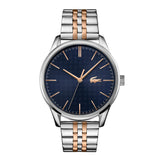 Lacoste Reloj Analógico de Cuarzo para Hombre Colección Vienna con Correa de Acero Inoxidable Bicolor - 2011048