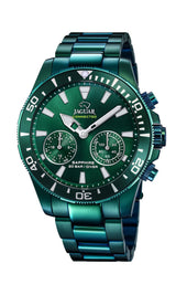 JAGUAR Reloj Hombre J990/1 Smartwatch Caja de Acero Inoxidable 316l Verde Correa de Acero Inoxidable 316l Verde