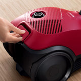 Bosch - Aspirador de Trineo con Bolsa, Serie 2, 600 W, 3.5 litros, 80 dB, Rojo, BGBS2RD1H