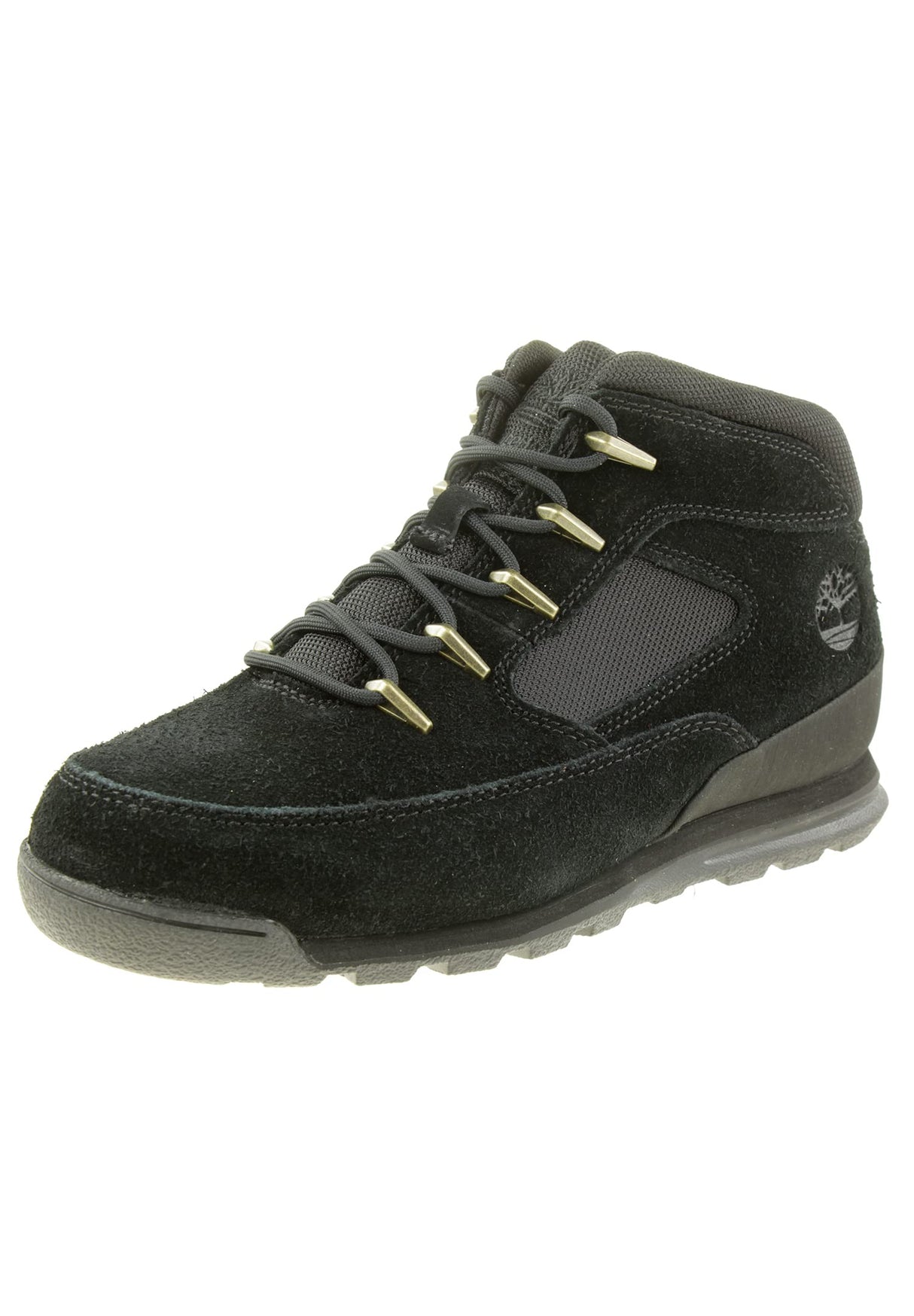Timberland Euro Rock Heritage L/F Basic Botas de Moda para Hombre, Negro (Black Suede), 43.5 EU