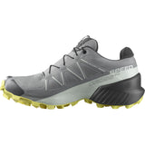 SALOMON Speedcross Gore-tex, Zapatillas de Trail Running Mujer, Sharkskin Clearly Aqua Sunny Lime, 43 1/3 EU