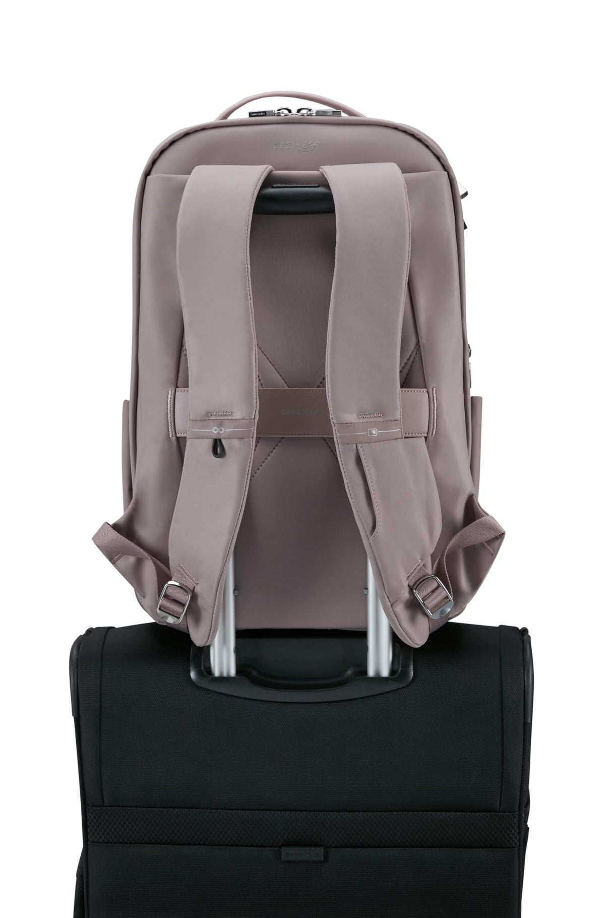 Samsonite Workionist - Mochila para laptop con compartimento de ropa de 15.6 pulgadas, 43 cm, 17.5 L, rosa (cuarzo)