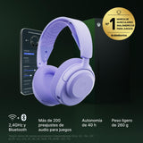 SteelSeries Arctis Nova 3X Wireless Auriculares Gaming multiplataforma - App - Batería 40h - Controladores magnéticos de neodimio - 2,4 GHz/Bluetooth - Micro extraíble - Xbox,PS5,PC, Switch -Lavanda