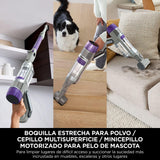 Shark PowerDetect Aspiradora sin Cable, DuoClean Detect, Limpieza inversa, Anti-Hair Wrap Plus, autonomía 70 min., cepillos Estrecho, multisuperficie, para Pelo de Mascota, Modo Mano, Gris, IP1251EUT