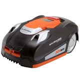 Yard Force Robot cortacésped NX80i (hasta 800 m², con conexión Wi-Fi, aplicación, Sensor ultrasónico iRadar, función de Corte de Bordes, Panel de Control LCD con Teclado numérico), negro/naranja