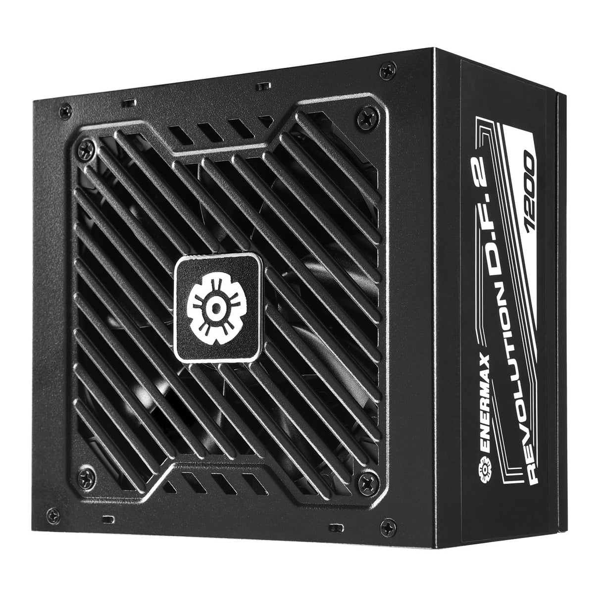 ENERMAX Revolution D.F. 2 ATX Compacto Fuente de Alimentación 80Plus Gold (Totalmente Modular, Cable Plano Cable, Semi-Fanless), ERS1200EWT, Negro