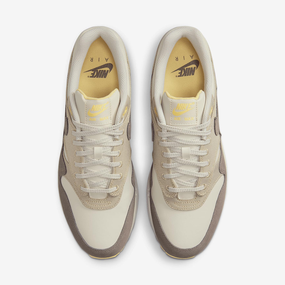 NIKE Air MAX 1 Prem, Sneaker Hombre, Light Bone Cave Stone Chamois, 44.5 EU