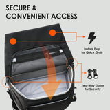TARION Mochila Fotográfica Grande Profesional - Compartimento Portátil 16'' + Acceso Lateral/Trasero Rápido con Cubierta Impermeable y Cinturón Desmontable - Para Cámaras DSLR Thorner