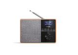 PHILIPS AUDIO TAR5505/10 Radio, Carcasa de Madera, Radio Dab+/FM, Temporizador de Cocina, Alimentación por Red o Batería, Color Marrón/Gris con Bluetooth