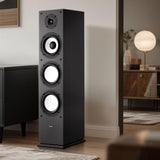 VEVOR Altavoz de Suelo de 2 Vías, con Tweeter de 2,54 cm y Woofer de 16,51 cm, Potencia Máxima de 200 W, Respuesta de Frecuencia de 70 Hz a 20 kHz, Carcasa Robusta de MDF, para Audio Doméstico