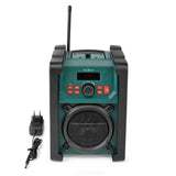 Nedis Dab + Radio | Mesa de ejecución | Dab+ / FM | 2.2" | Monitor Blanco | Funciona con Pilas/Fuente de alimentación de Red | Digital | 15 W | Bluetooth | Despertador | IP65 | Asa de Transporte |