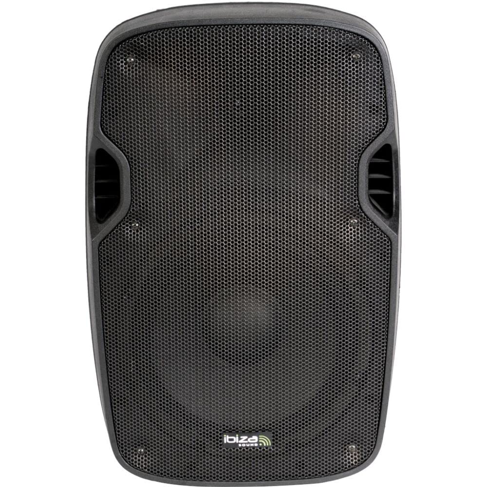 Ibiza - XTK10A - Sistema de Altavoces Activos Plug & Play de 10"/25cm con 300W RMS de Potencia - Tweeters de compresión, Sistema Bass Reflex, módulo Amplificador, entradas Line/Micro - Negro
