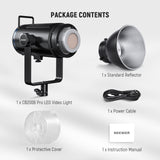 NEEWER 210W Luz Vídeo LED COB con Control 2,4G/App, Luz Continua Iluminación Continua Bicolor 2700K-6500K Grabación Fotografía Estudio con Montaje Bowens, 90000lux/1m, CRI/TLCI97+, GM ±50, CB200B Pro