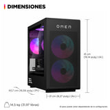 HP Ordenador sobremesa Gaming OMEN (Procesador Intel Core i7-14700F, 32GB RAM, 1 TB SSD, NVIDIA GeForce RTX 4070 Super, Windows 11)