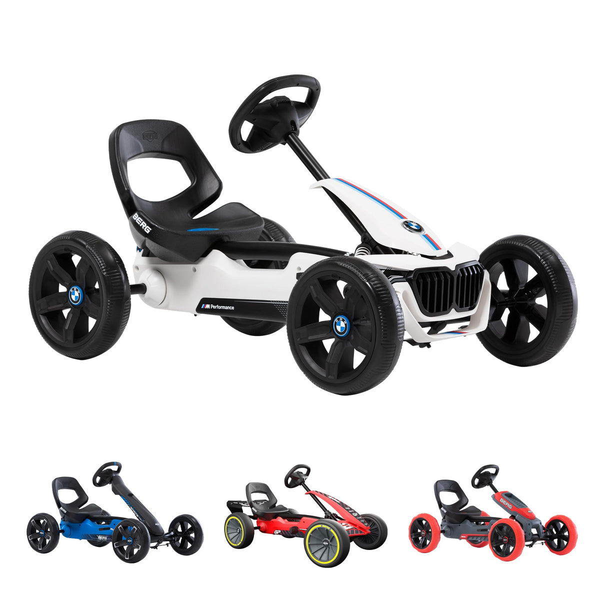 BERG Pedal de Karting Reppy, vehículo de Pedales con Alto estándar de Seguridad, Juguete para niños de 2 a 6 años (BMW)