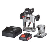 Trend Kit dde enrutador sin escobillas de T18S 18V (1 batería de 2 Ah y cargador rápido), T18S/R14K1/E