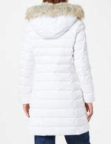 Tommy Jeans Women Essential Down-Filled Coat Winter, White (White), XXS