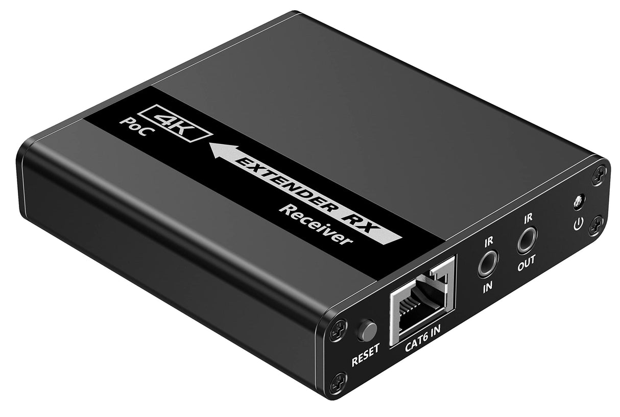 PremiumCord 4K HDMI 1-2 Splitter + Extensor vía Cat6/6a/7, Ultra HD 4K @ 30Hz a 70m, Carcasa Metálica, 2 Receptores con Fuente de Alimentación, Dolby TrueHD, 3D, EDID, CEC, HDCP2.2