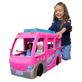 Barbie Supercaravana Dreamcamper 2022 Coche para muñecas con tobogán y Accesorios de Juguete(Mattel HCD46)