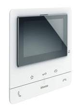 Bticino 344932 Video House Station Class 100X16E con conexión WiFi Pantalla táctil de 7 pulgadas para extensión para una casa de dos familias, color blanco