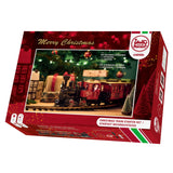 LGB – 70308 Gartenbahn Starter Set de Tren de Navidad con Locomotora y Dos vagones, ferrocarril al Aire Libre, Carril G