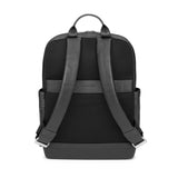 Moleskine - Mochila Colección Classic Pro en Cuero, Mochila Profesional para Oficina, Mochila Porta Pc para Laptop, iPad, Notebook hasta 15'', Dimensiones 43 x 33 x 14 cm, Color Negro