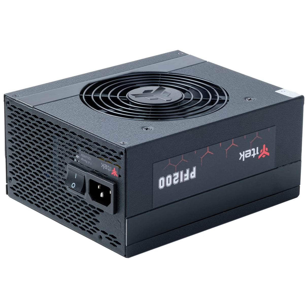 Itek Fuente de alimentación PF1200 EVO: 1200 W, 80Plus Platinum, Ventilador FDB de 12 cm, condensadores japoneses, Modular