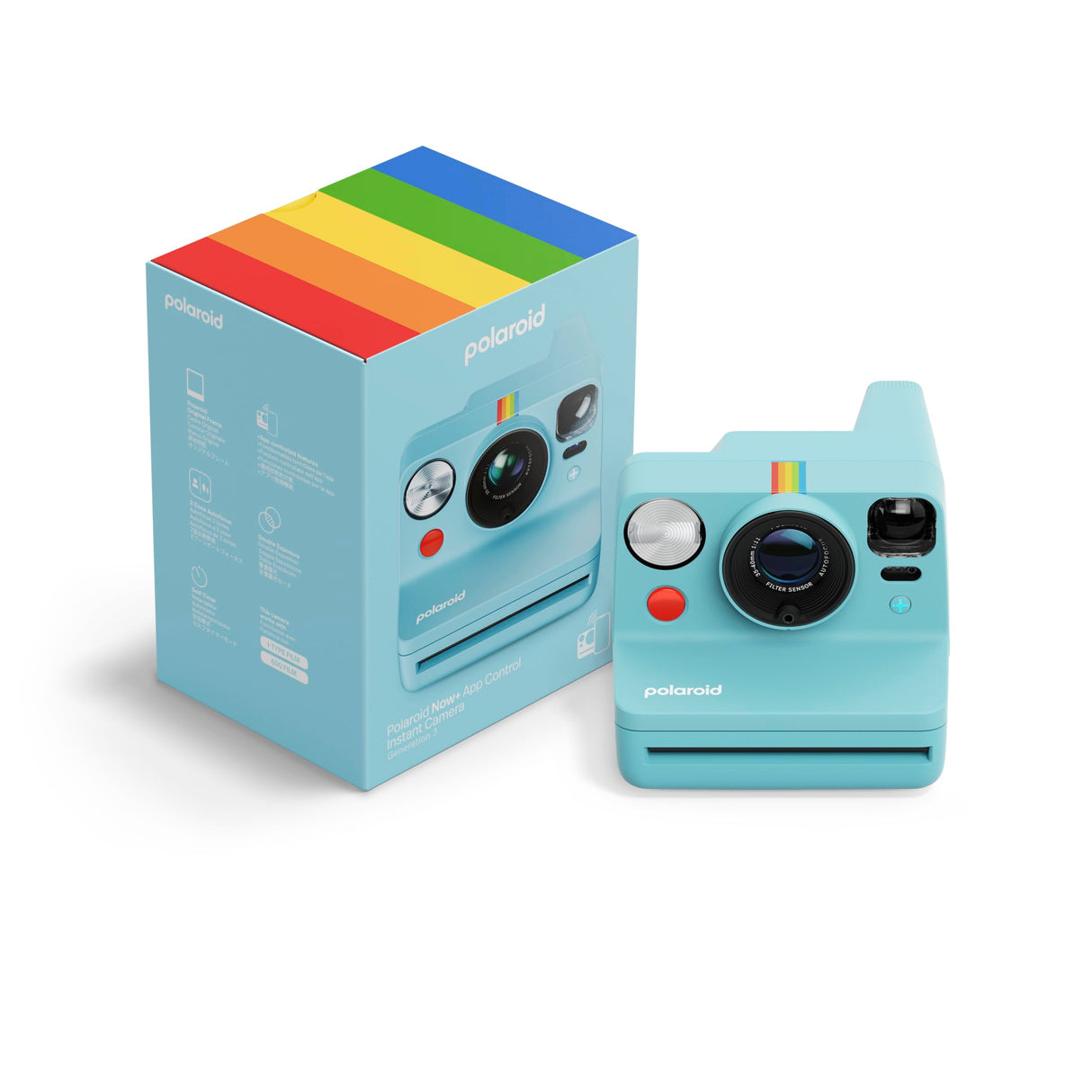 Polaroid - Now+ Generation 3 - Cámara instantánea con conexión Bluetooth - Azul (9163)