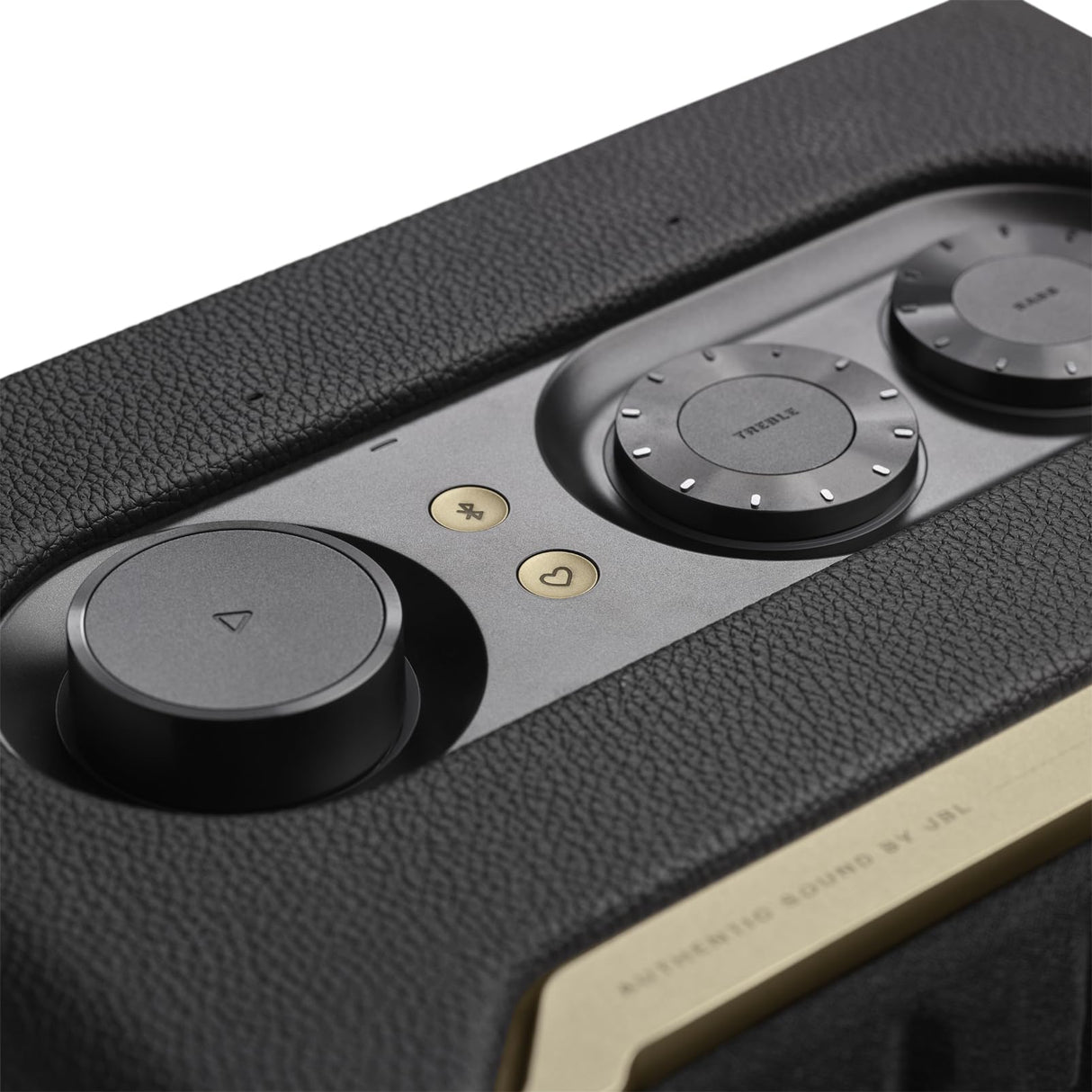 JBL Authentics 200, altavoz inteligente con tecnología Bluetooth, diseño retro, con cuadrícula gris, Wi-Fi integrado, Google Assistant, Amazon Alexa, AirPlay, JBL One App, negro