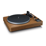 Lenco LBTA-165WD Tocadiscos totalmente automático - Bluetooth 5.3 - Carcasa de madera - Platos de metal y pastilla AT3600L - Arranque automático y retorno automático - 2 velocidades (33/45 rpm) -