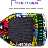 SISIGAD Hoverboard Scooter auto equilibrante de 6.5 pulgadas con dos ruedas autoequilibrante con altavoz Bluetooth y luces LED Scooter eléctrico para adultos y niños regalo UL 2272 certificado