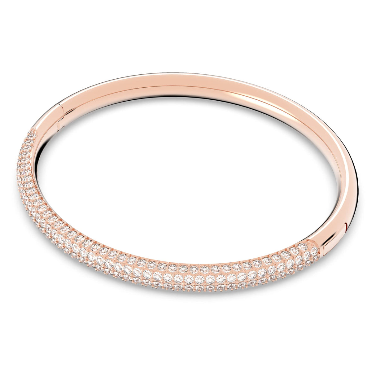 Swarovski Brazalete Stone, Blanco, Baño tono oro Rosa