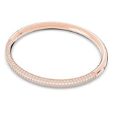 Swarovski Brazalete Stone, Blanco, Baño tono oro Rosa