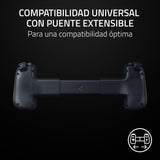 Razer Kishi V2 Pro - Mando de juegos móvil para Android (HyperSense Haptics, Puente Extensible, Carga Passthrough, Audio de 3,5 mm, USB-C, Modo de Mando Virtual) Negro