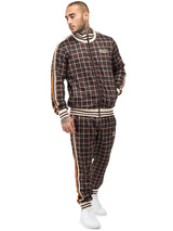 Lonsdale Hedley Chándal, Marrón/Crudo/Naranja, XXXL para Hombre