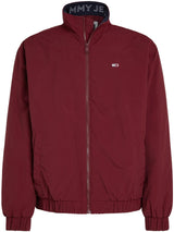 Tommy Jeans Cazadora Hombre Essential Padded Jacket con Cremallera, Rojo (Deep Rouge), L