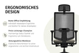 Sedus, Se:do Pro Light 2 - Silla de Oficina ergonómica, Membrana de Red, Color Negro, Soporte Lumbar, Soporte para el Cuello, Altura Regulable