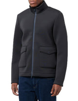 Geox M Sweater Scuba Zip Sudadera, Sky Captain, L para Hombre