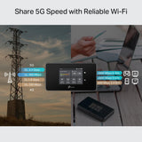 TP-Link M8550 Router Móvil 5G Wi-Fi 6E AXE3600 con Pantalla Táctil, Puertos Gigabit y Conexión para hasta 32 Dispositivos