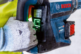 Bosch Professional BITURBO GBH 18V-45 C - Martillo perforador a batería (Brushless, 18V, 12,5 J, Ø máx. hormigón 45 mm, SDS max, Connectivity, sin batería, en maletín)