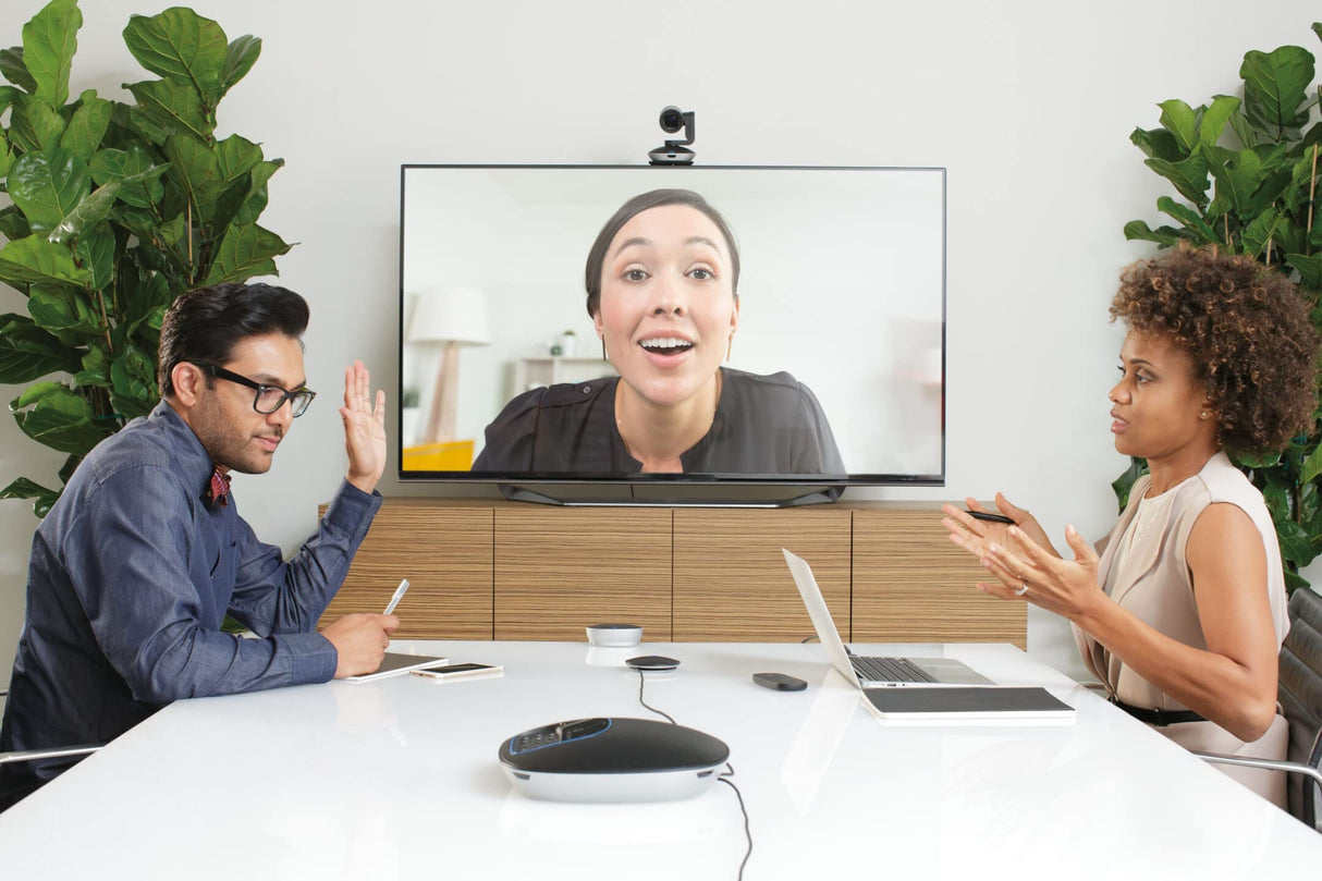 Logitech Group, Sistema de Webcam para Videoconferencia, Full HD 1080p/30fps, Enfoque Automático, Skype for Business, Teams, Zoom, Fuze, Hangouts Meet, Hardware, Cortana, Cisco Jabber, Portátil/PC/Mac