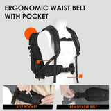 TARION Mochila Fotográfica Grande Profesional - Compartimento Portátil 16'' + Acceso Lateral/Trasero Rápido con Cubierta Impermeable y Cinturón Desmontable - Para Cámaras DSLR Thorner