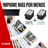 Canon Tinta y Papel - PG-575XL + CL-576XL - Pack de 2 Cartuchos Originales - (x 1 Negro, x 1 Tricolor) + Papel fotográfico 10 x 15 cm (50 Hojas)