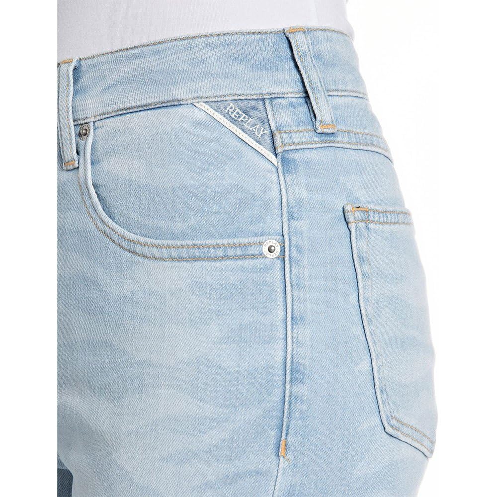 REPLAY WB489 Sharljn Comfort, Vaqueros confeccionados en denim confort para mujer, Azul (Light Blue 010), 25W / 30L