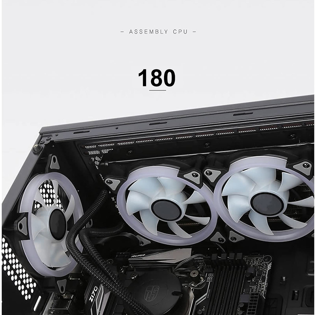 SaharaGaming P44 Negro Estuche para Gafas templadas sin Ventilador y Cubo (4 Anillos Pirate Duo, Universal Hub)