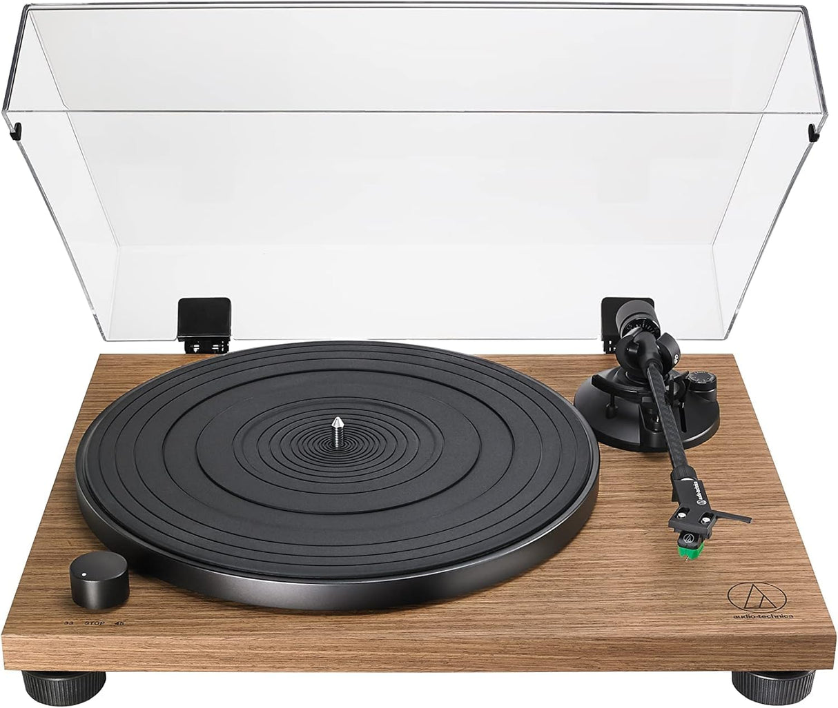 Audio-Technica LPW40WN Giradiscos Manual de Tracción por Correa con Base de Madera Nogal