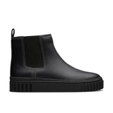 Clarks Premium Mayhill Top Chelsea Botas para mujer, cuero negro, 5 UK, Piel negra, 38 EU