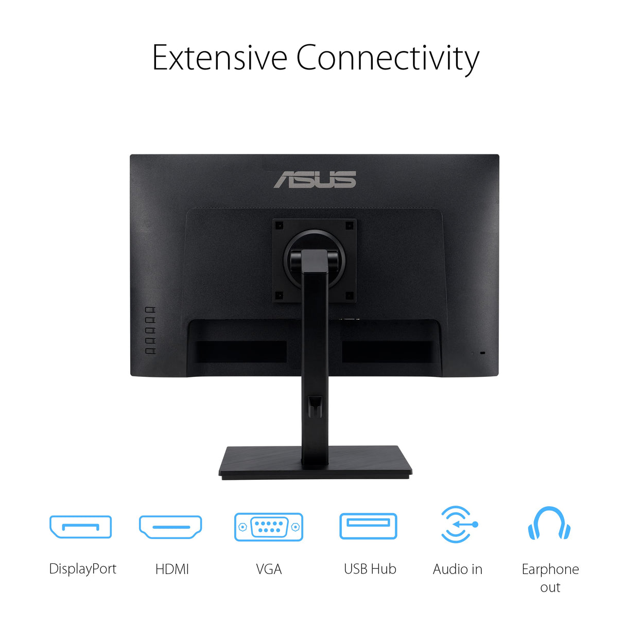 ASUS VA27EQSB - Monitor Eye Care (27 Pulgadas, Full HD, IPS, sin Marco, 75 Hz, Adaptive-Sync, luz Azul de Baja Intensidad, antiparpadeo, diseño ergonómico, Puede montarse en la Pared)