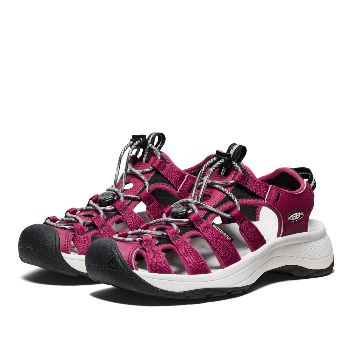 KEEN Sandalia Astoria West, Mujer, Beaujolais Star White, 36 EU